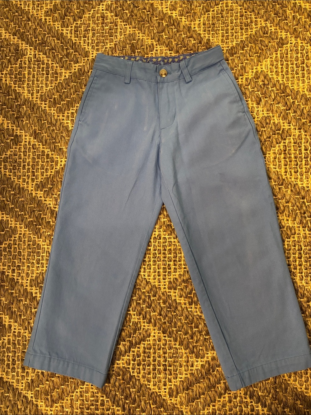 Kids Light Blue Casual Pants - Classic Straight Fit